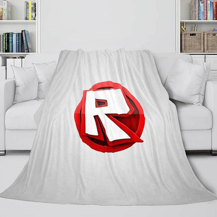 Roblox Blanket Flannel Fleece Throw Cosplay Blanket Christmas Present