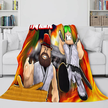Roblox Blanket Flannel Fleece Throw Cosplay Blanket Christmas Present
