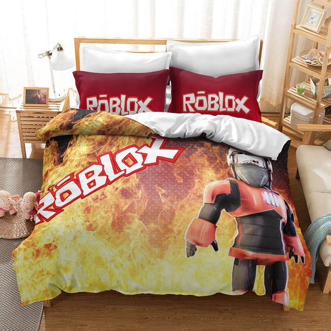 Roblox Kids Bedding Set Quilt Covers Room Decoration