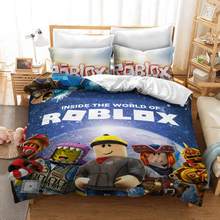 Roblox Kids Bedding Set Quilt Covers Room Decoration