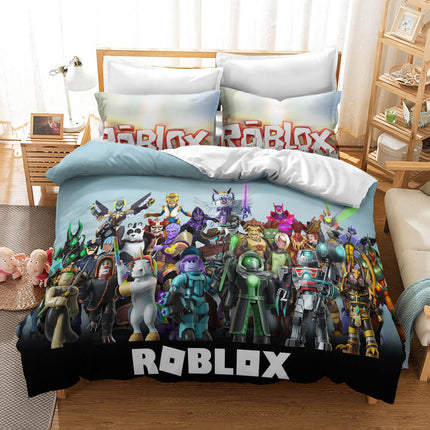 Roblox Kids Bedding Set Quilt Covers Room Decoration