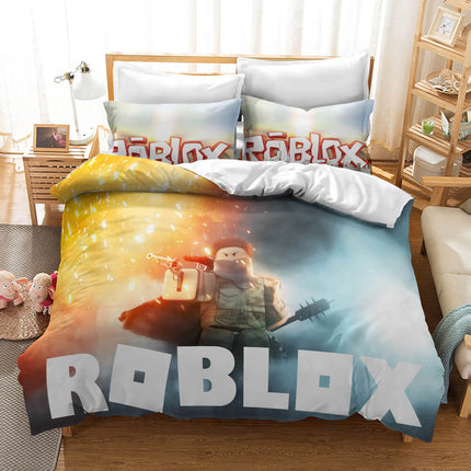 Roblox Kids Bedding Set Quilt Covers Room Decoration