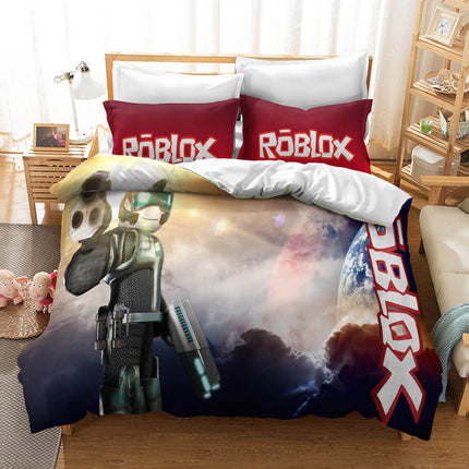 Roblox Kids Bedding Set Quilt Covers Room Decoration