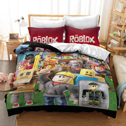 Game Roblox Bedding Set Kids Quilt Cover Without Filler