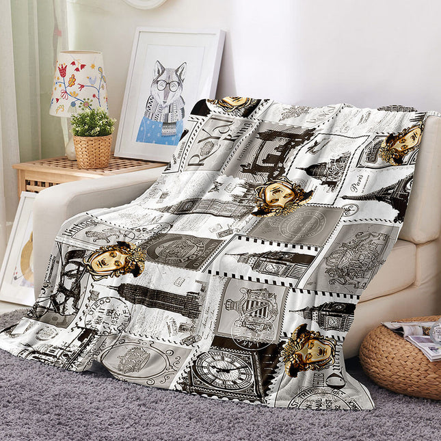 Royal Ring Blanket Flannel Fleece Throw Cosplay Blanket Room Decoration