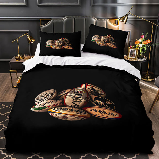 Rugby Balls Bedding Set Duvet Cover Without Filler