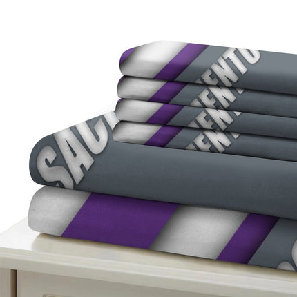 Sacramento Kings Bedding Set Duvet Cover Without Filler