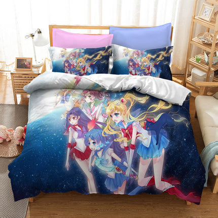 Sailor Moon Cosplay Bedding Set Quilt Cover Without Filler