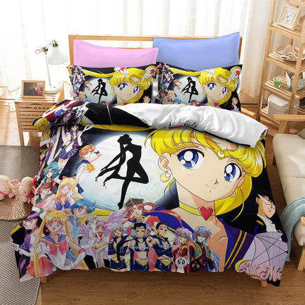 Sailor Moon Cosplay Bedding Set Quilt Cover Without Filler