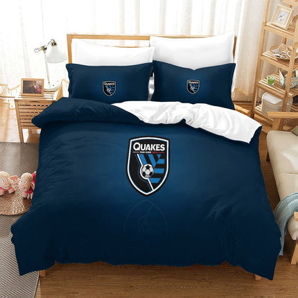 San Jose Earthquakes Bedding Set Duvet Cover Without Filler