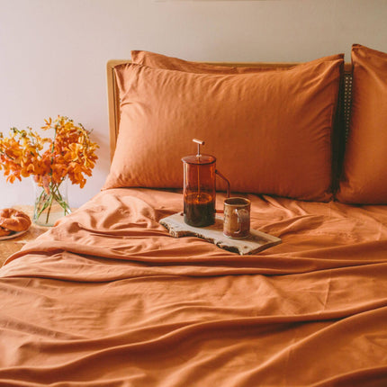 Sateen Organic Cotton Sheet Set + Pillowcases Nest Bedding® 