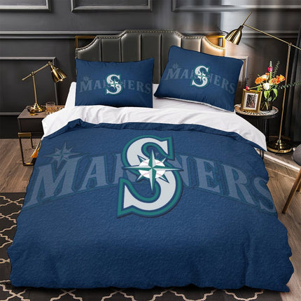 Seattle Mariners Bedding Set Quilt Cover Without Filler