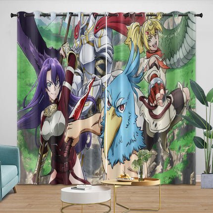 Shangri-La Frontier Curtains Blackout Window Drapes Room Decoration