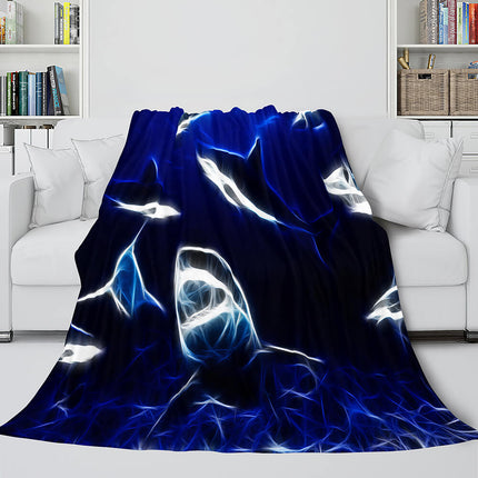 Shark Flannel Blanket Fleece Throw Blanket Wrap Nap Bedding Sets