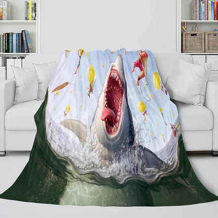 Shark Flannel Blanket Fleece Throw Blanket Wrap Nap Bedding Sets