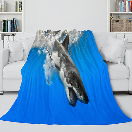 Shark Flannel Blanket Fleece Throw Blanket Wrap Nap Bedding Sets