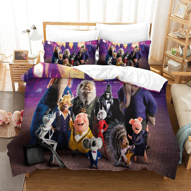 Sing 2 Bedding Set Printing Pattern Quilt Cover