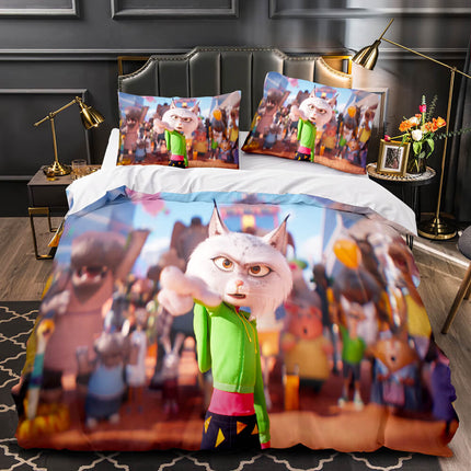 Sing 2 Bedding Set Quilt Duvet Cover Pillowcase Bedding Sets