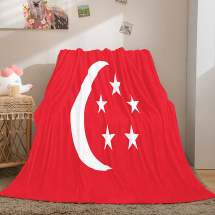 Famous Country National Flag Flannel Fleece Throw Blanket Bedding Sets
