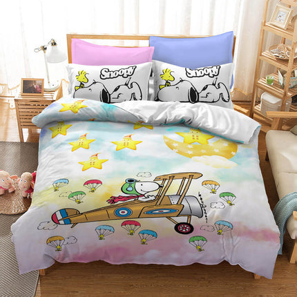 Snoopy Cosplay Bedding Set Duvet Cover Without Filler