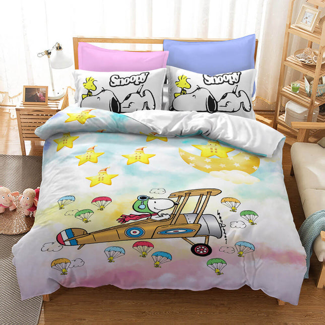 Snoopy Cosplay Bedding Set Duvet Cover Without Filler