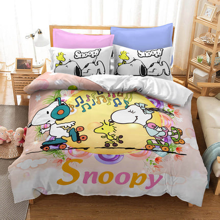 Snoopy Cosplay Bedding Set Duvet Cover Without Filler