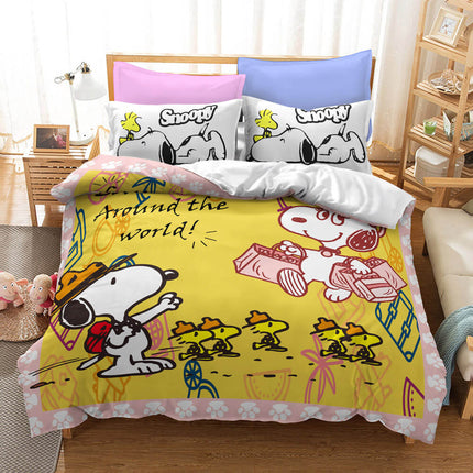 Snoopy Bedding Set Quilt Duvet Covers Without Filler