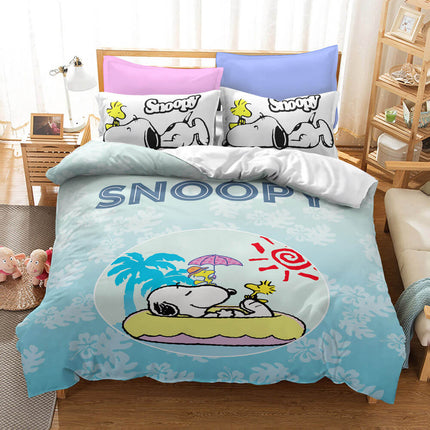 Snoopy Bedding Set Quilt Duvet Covers Without Filler