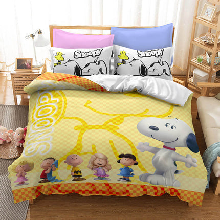 Snoopy Bedding Set Quilt Duvet Covers Without Filler