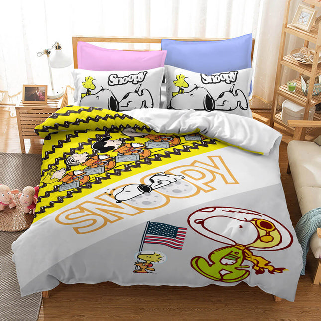 Snoopy Bedding Set Quilt Duvet Covers Without Filler