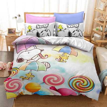 Snoopy Bedding Set Quilt Duvet Covers Without Filler