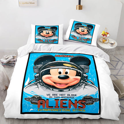Space Astronaut Bedding Set Kids Quilt Cover Room Decoration