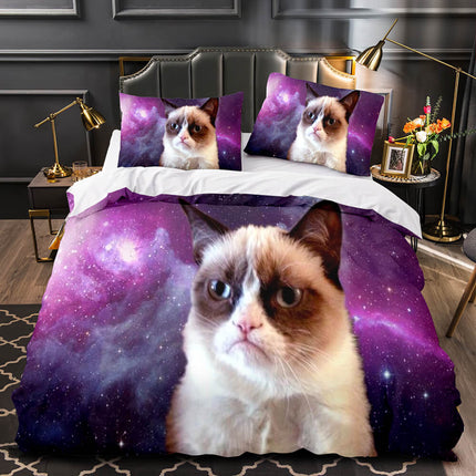 Space Cat Astronaut Cat In Space Bedding Set Duvet Covers Bedding Sets