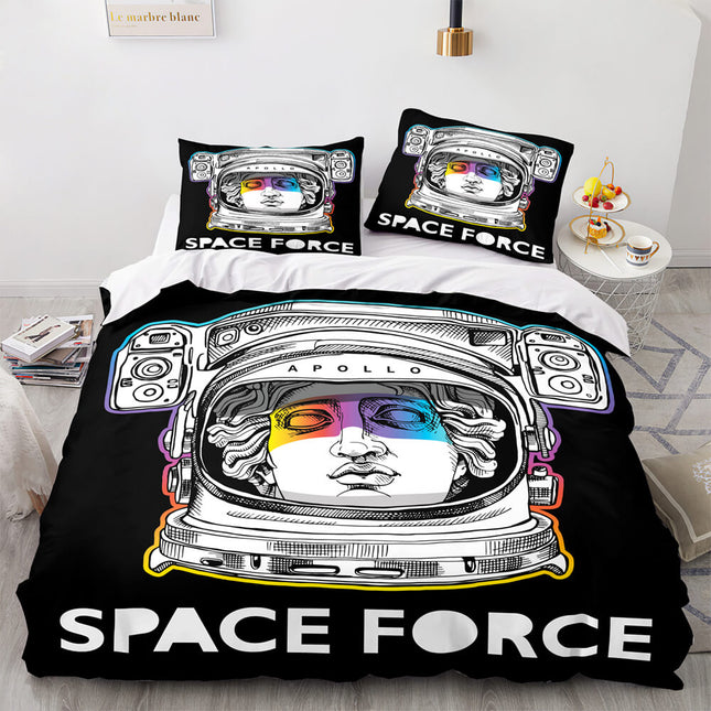 Spaceman Pattern Bedding Set Quilt Cover Without Filler