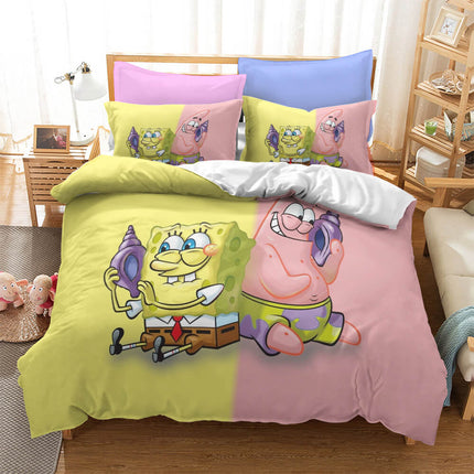 SpongeBob SquarePants Bedding Set Quilt Cover Without Filler