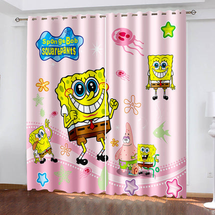 SpongeBob SquarePants Curtains Blackout Window Drapes