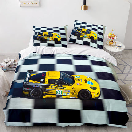 Sports Car Bedding Sets Race Car Quilt Covers Without Filler