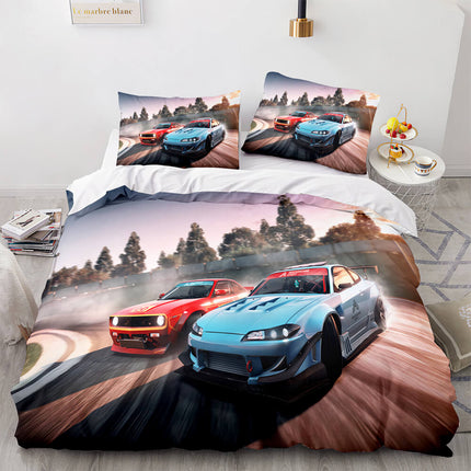 Sports Car Bedding Sets Race Car Quilt Covers Without Filler
