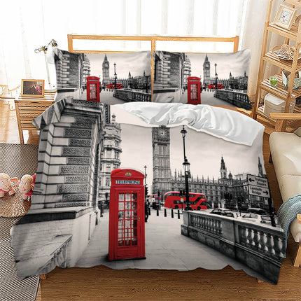 Statue of Liberty City Building Bedding Set Quilt Covers