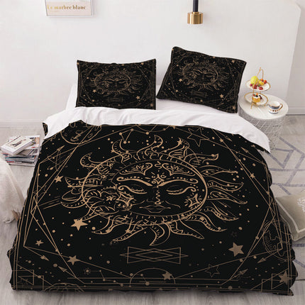 Sun Face Bedding Sets Quilt Cover Without Filler