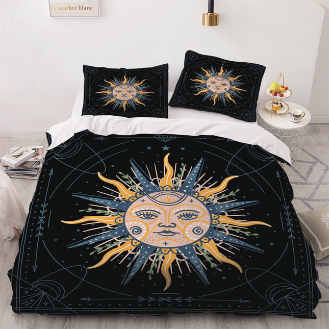 Sun Face Bedding Sets Quilt Cover Without Filler