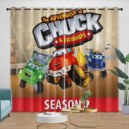 The Adventures Of Chuck And Friends Curtains Blackout Window Drapes