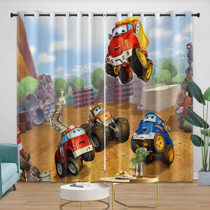 The Adventures Of Chuck And Friends Curtains Blackout Window Drapes
