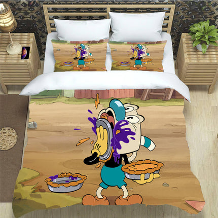 The Cuphead Show Bedding Set Pattern Quilt Cover Without Filler
