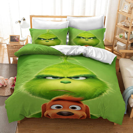 How the Grinch Stole Christmas Cosplay Bedding Set Duvet Cover Sets