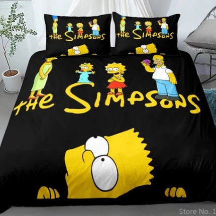 The Simpsons Cosplay Bedding Set Quilt Cover Without Filler