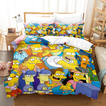 The Simpsons Cosplay Bedding Set Quilt Cover Without Filler