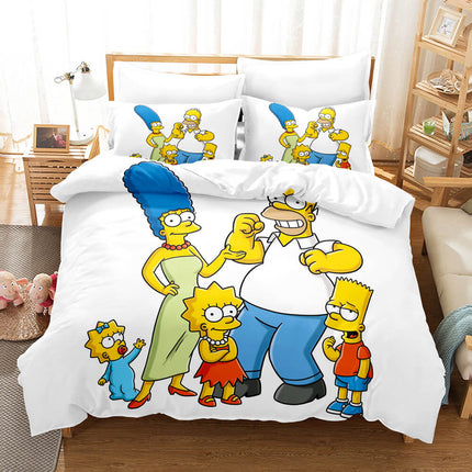 The Simpsons Cosplay Bedding Set Quilt Cover Without Filler