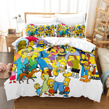 The Simpsons Cosplay Bedding Set Quilt Cover Without Filler