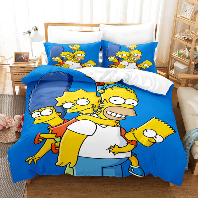 The Simpsons Cosplay Bedding Set Quilt Cover Without Filler